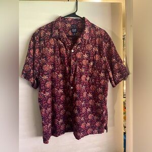 GAP Floral Button Down